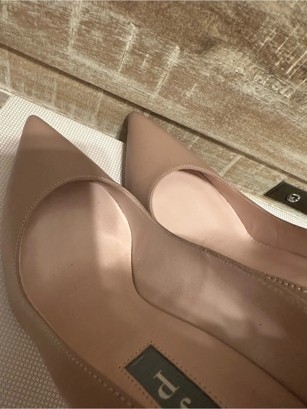SJP by Sarah Jessica Parker Tan Pointed-Toe Pumps